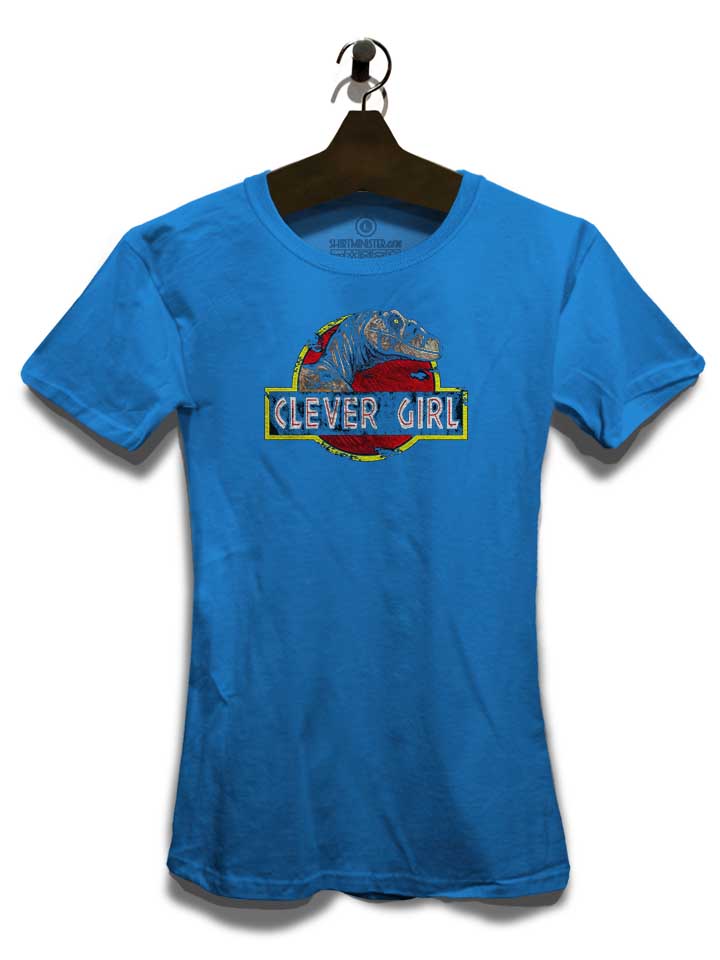 clever-girl-jurassic-park-damen-t-shirt royal 3