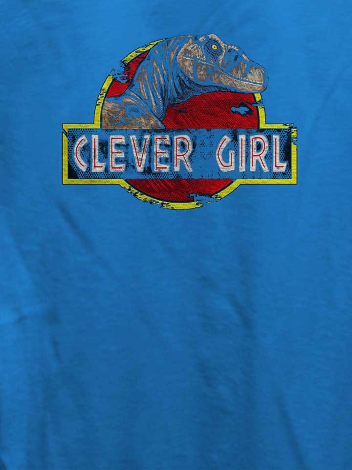 clever-girl-jurassic-park-damen-t-shirt royal 4