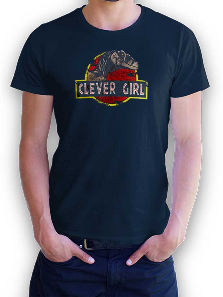 Clever Girl Jurassic Park T-Shirt dunkelblau L