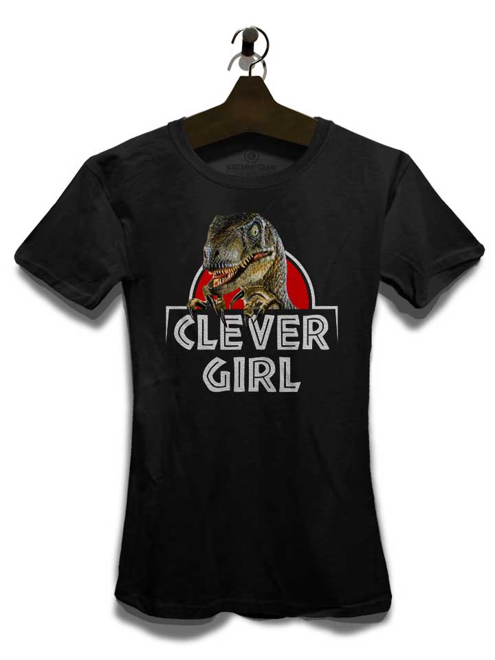 clever-girl-jurassic-damen-t-shirt schwarz 3