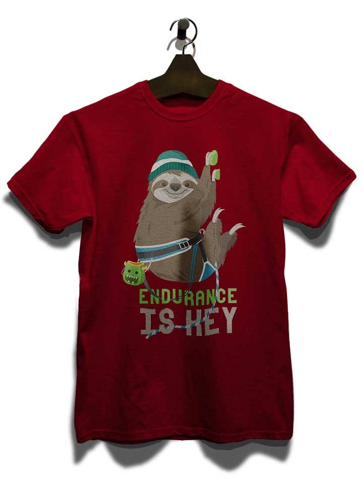 climber-sloth-t-shirt bordeaux 3