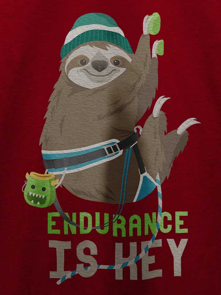 climber-sloth-t-shirt bordeaux 4