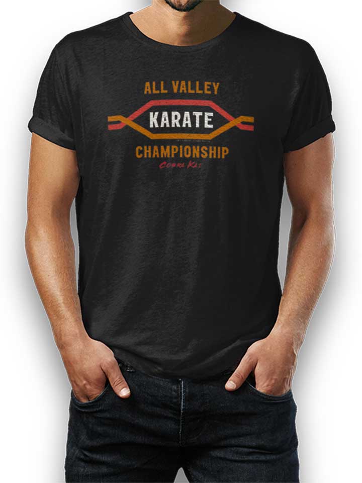 cobra-kai-all-valley-championship--t-shirt schwarz 1