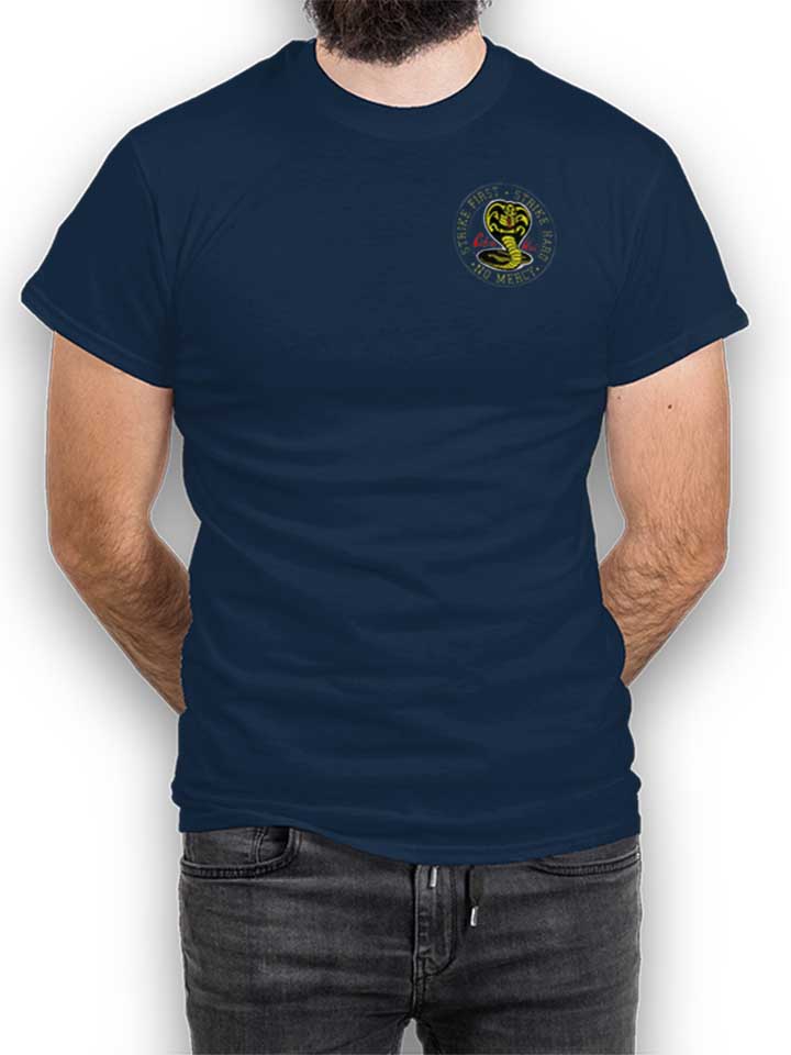 Cobra Kai Logo Chest Print T-Shirt navy L