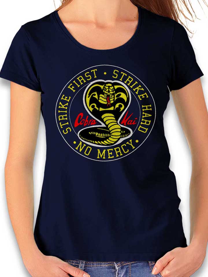 Cobra Kai Logo Womens T-Shirt deep-navy L