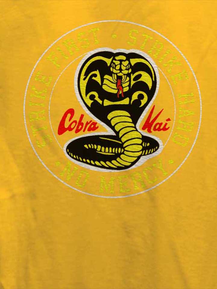 cobra-kai-logo-damen-t-shirt gelb 4