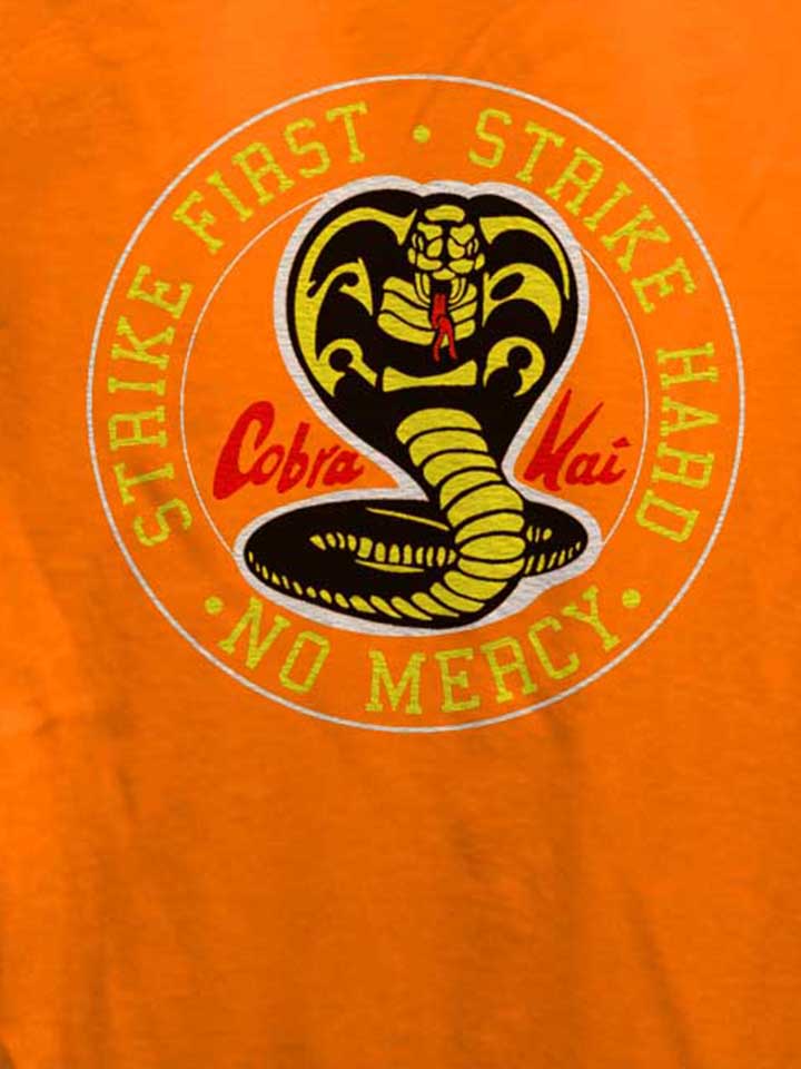 cobra-kai-logo-damen-t-shirt orange 4