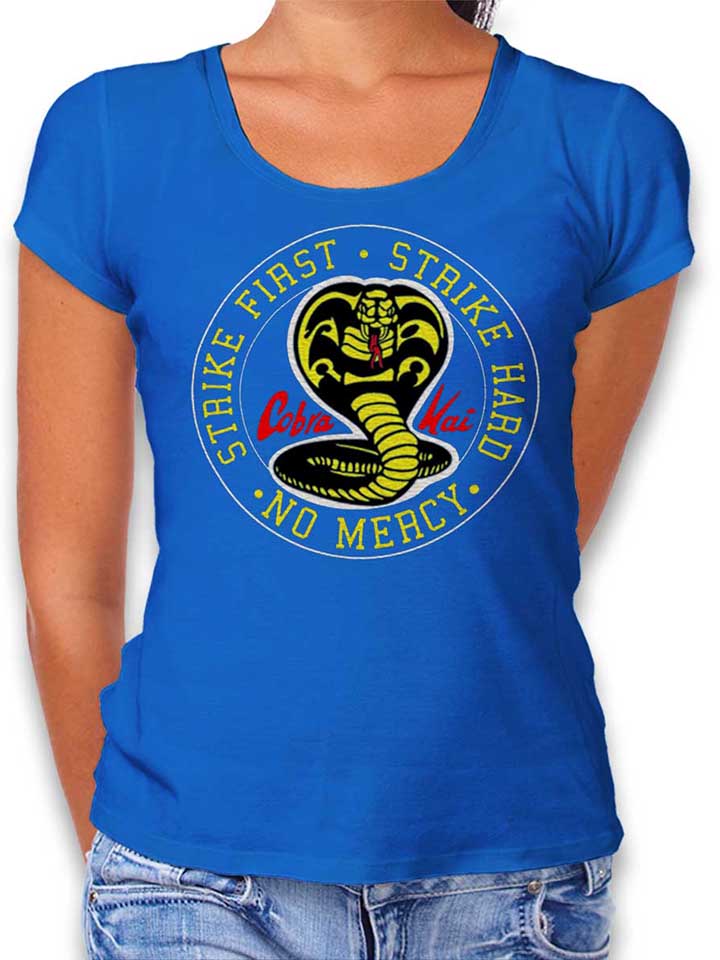 Cobra Kai Logo T-Shirt Donna blu-royal L