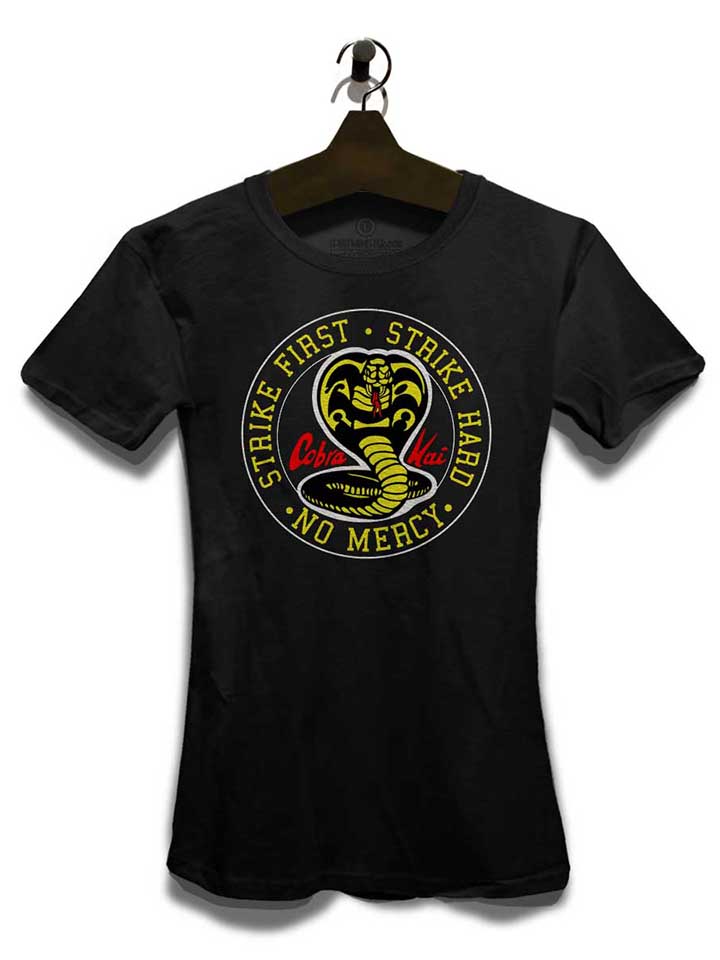 cobra-kai-logo-damen-t-shirt schwarz 3