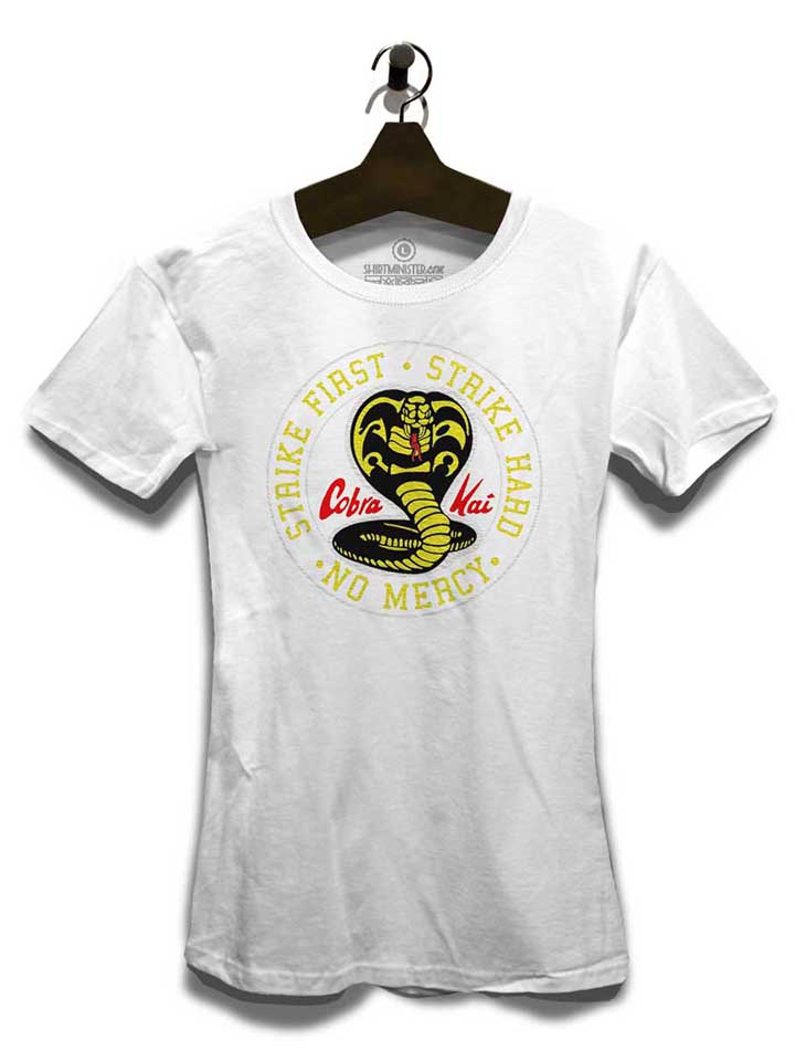 cobra-kai-logo-damen-t-shirt weiss 3
