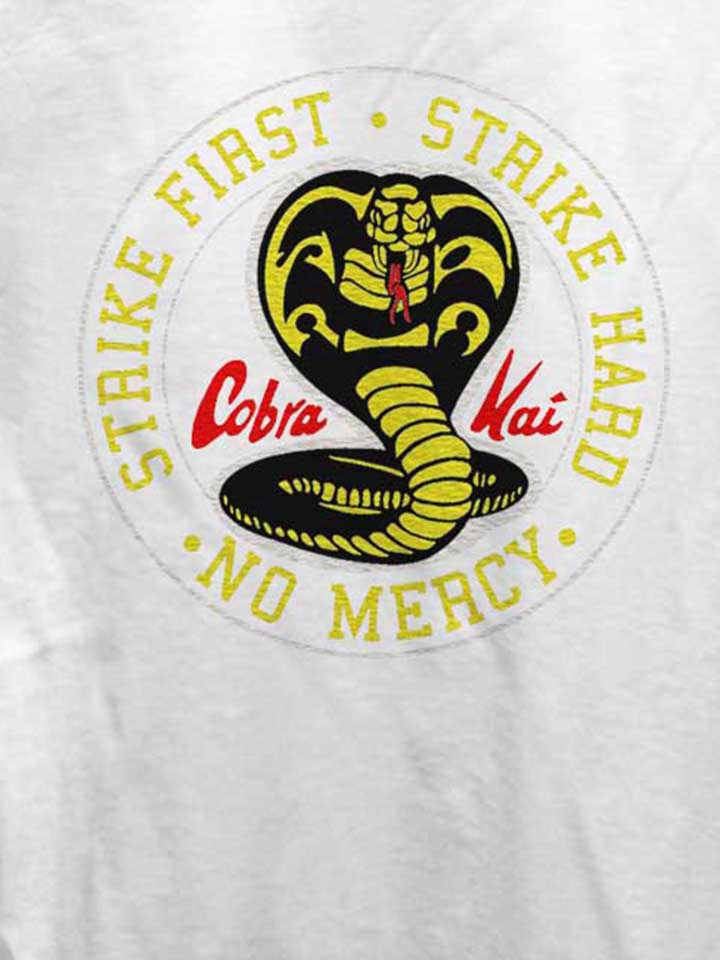 cobra-kai-logo-damen-t-shirt weiss 4