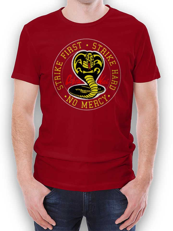 Cobra Kai Logo T-Shirt maroon L