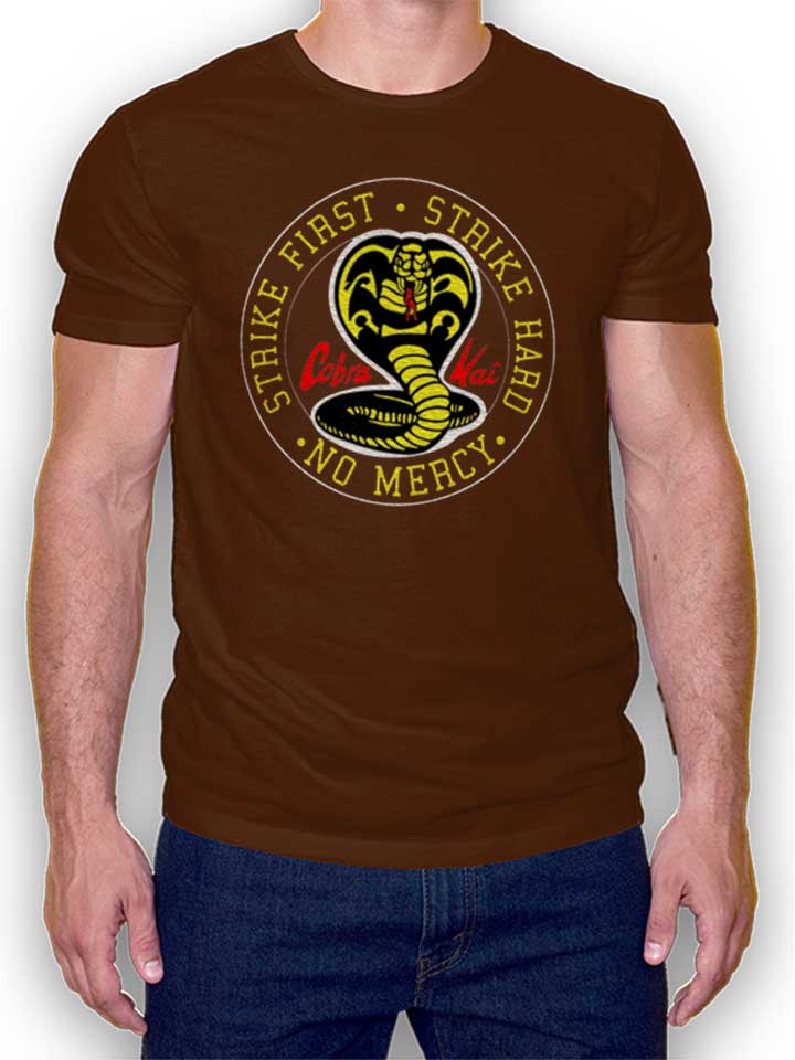 Cobra Kai Logo T-Shirt marron L