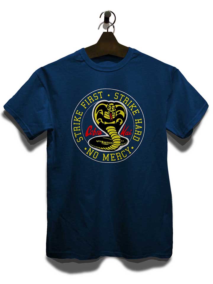 cobra-kai-logo-t-shirt dunkelblau 3