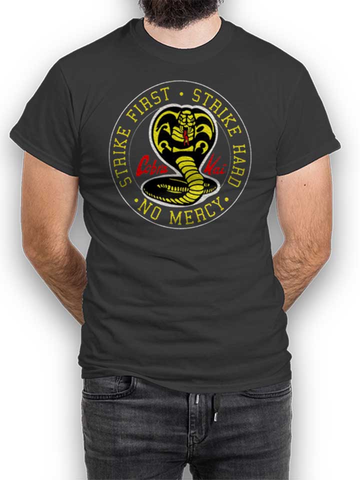 Cobra Kai Logo T-Shirt dunkelgrau L