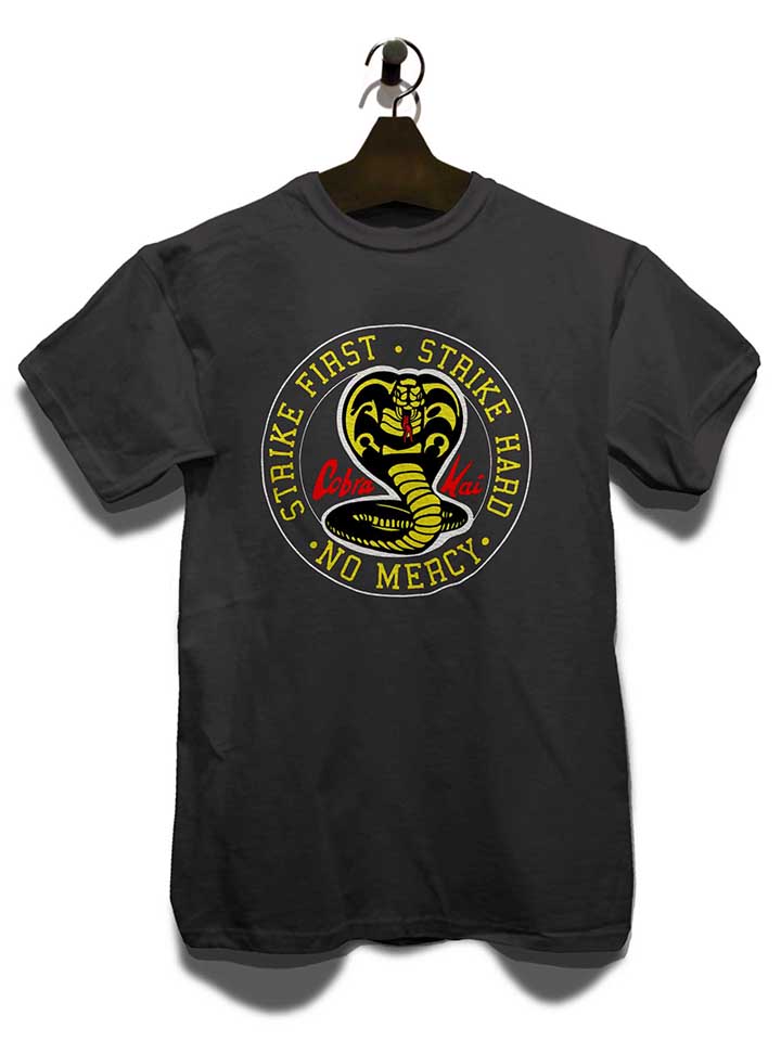 cobra-kai-logo-t-shirt dunkelgrau 3