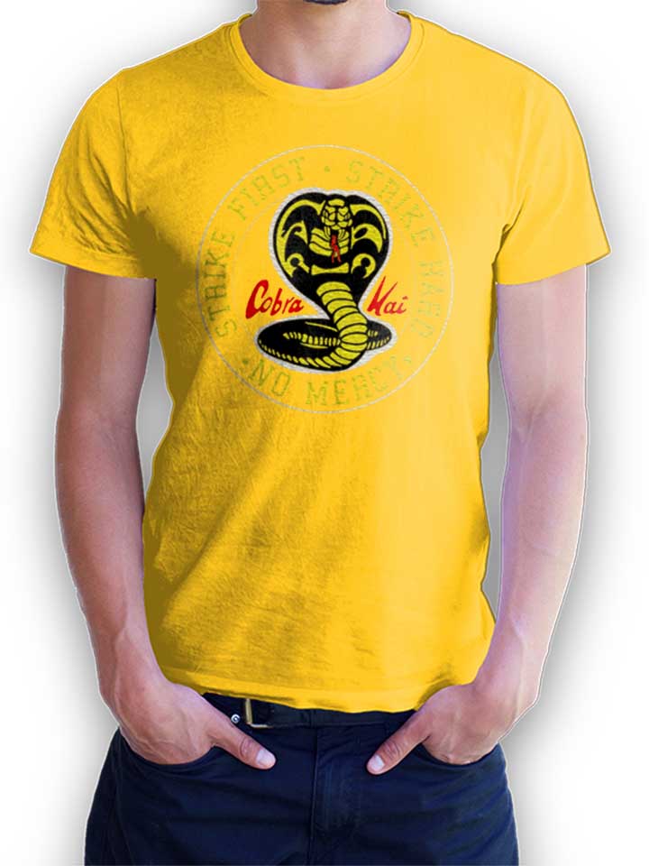 cobra-kai-logo-t-shirt gelb 1