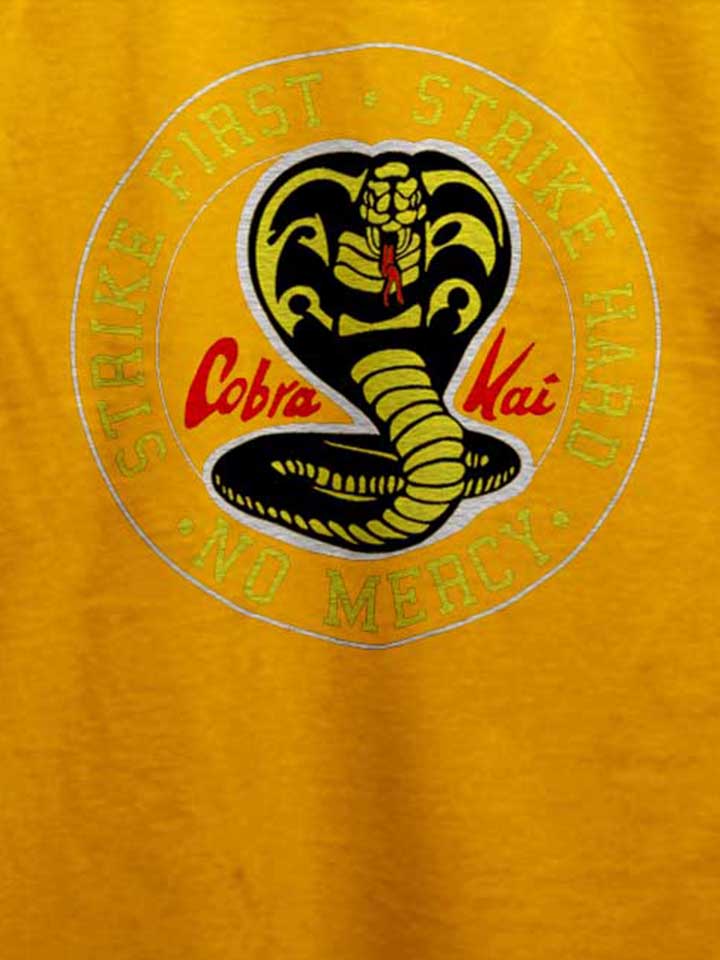 cobra-kai-logo-t-shirt gelb 4
