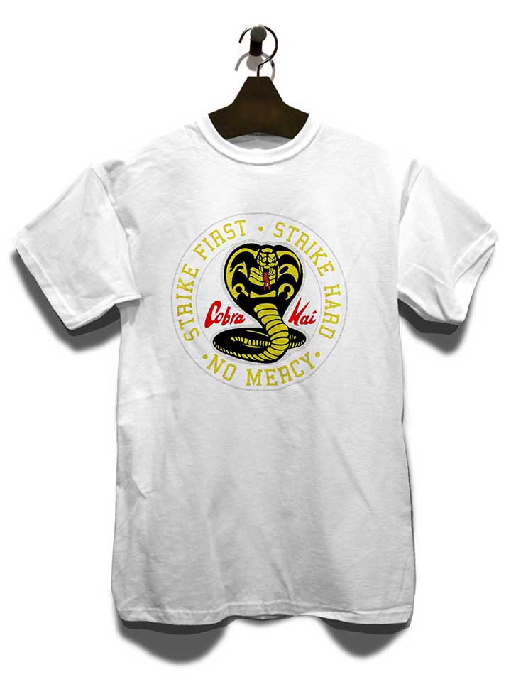 cobra-kai-logo-t-shirt weiss 3