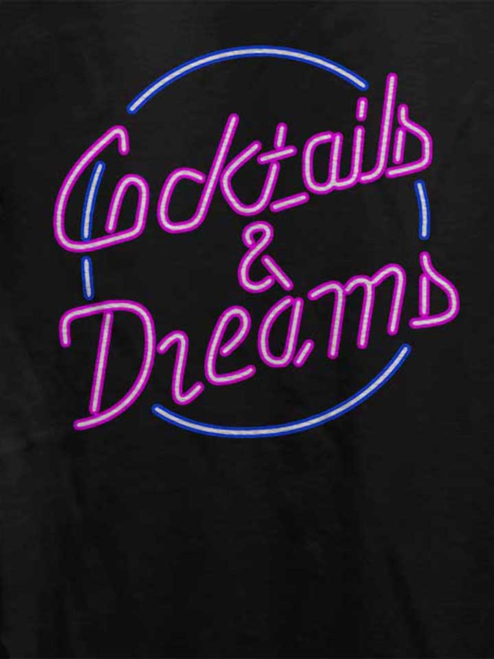coctails-and-dreams-damen-t-shirt schwarz 4