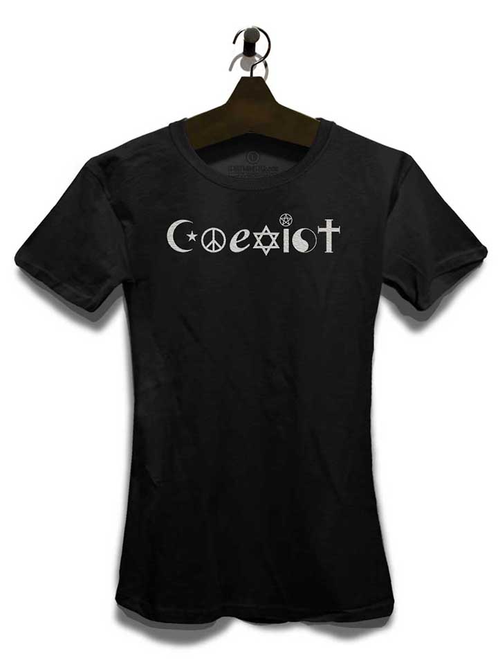 coexist-damen-t-shirt schwarz 3