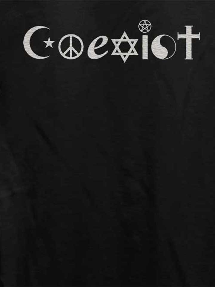 coexist-damen-t-shirt schwarz 4