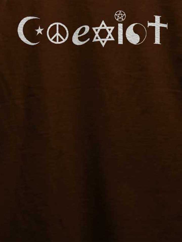 coexist-t-shirt braun 4