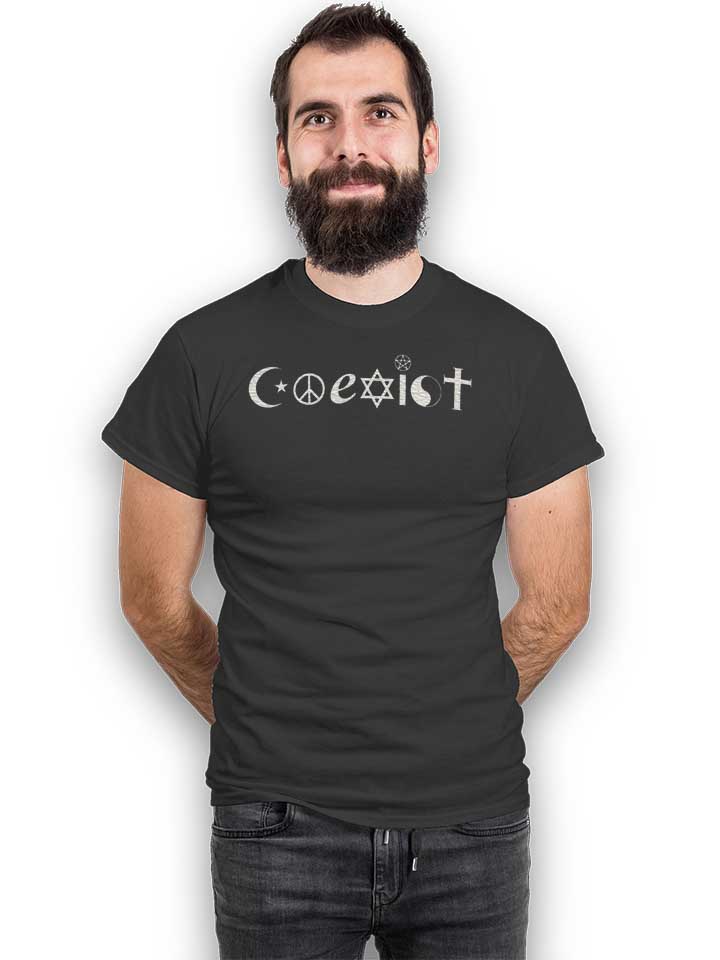 coexist-t-shirt dunkelgrau 2