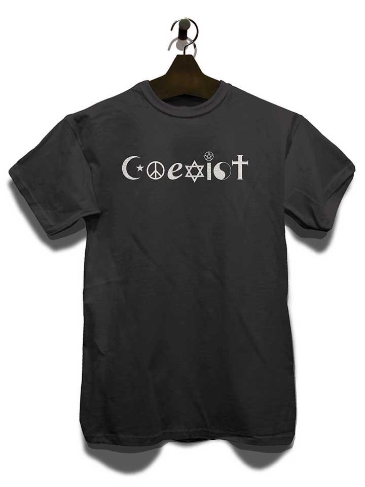 coexist-t-shirt dunkelgrau 3