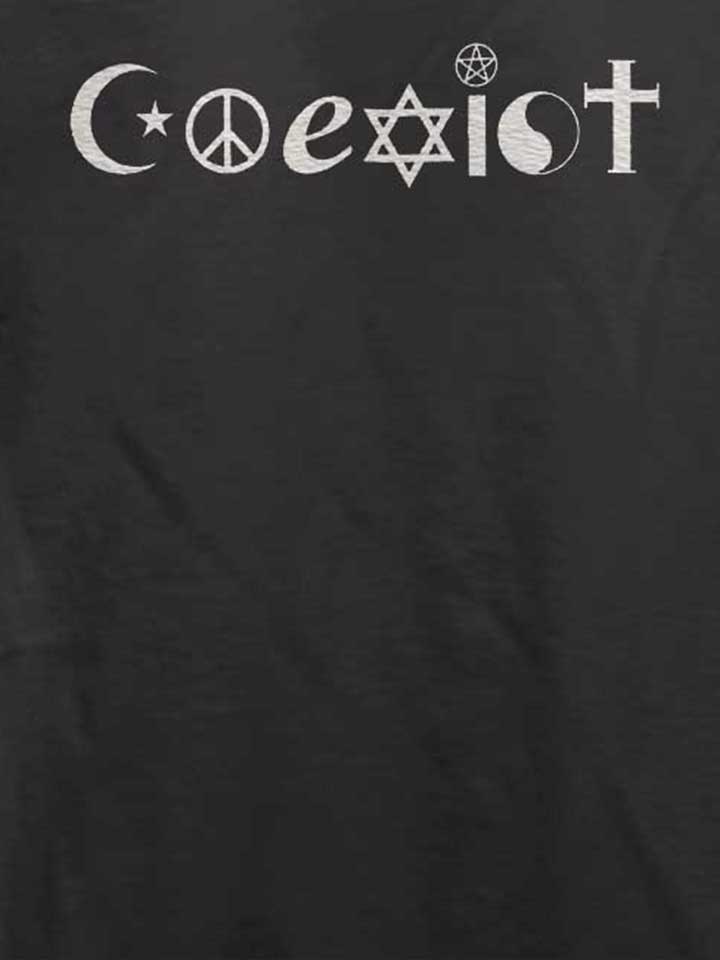 coexist-t-shirt dunkelgrau 4
