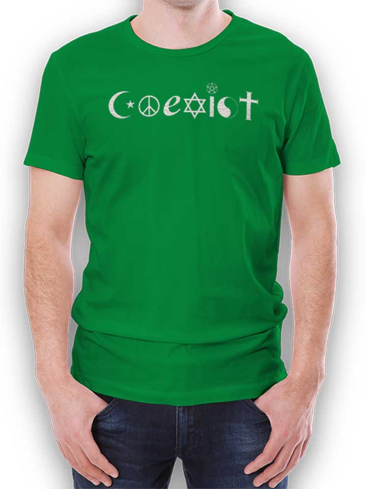 coexist-t-shirt gruen 1