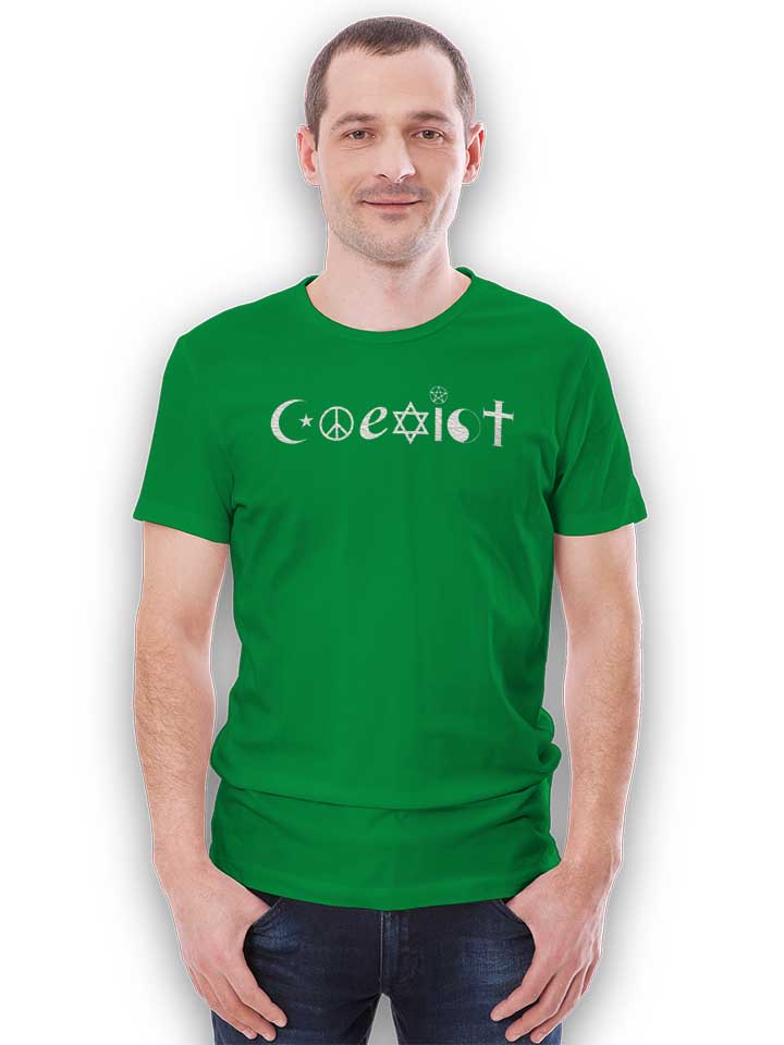 coexist-t-shirt gruen 2