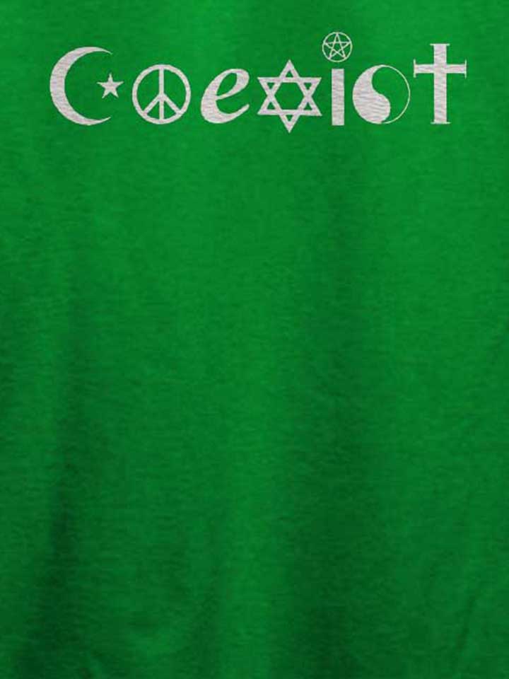 coexist-t-shirt gruen 4