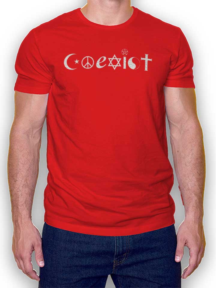 coexist-t-shirt rot 1