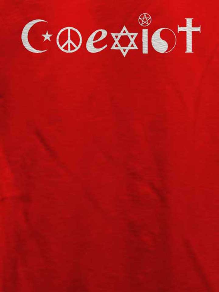 coexist-t-shirt rot 4