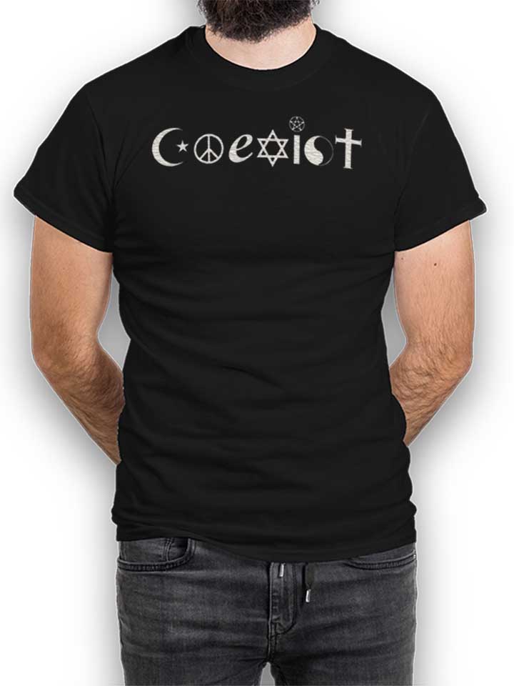 Coexist T-Shirt schwarz L