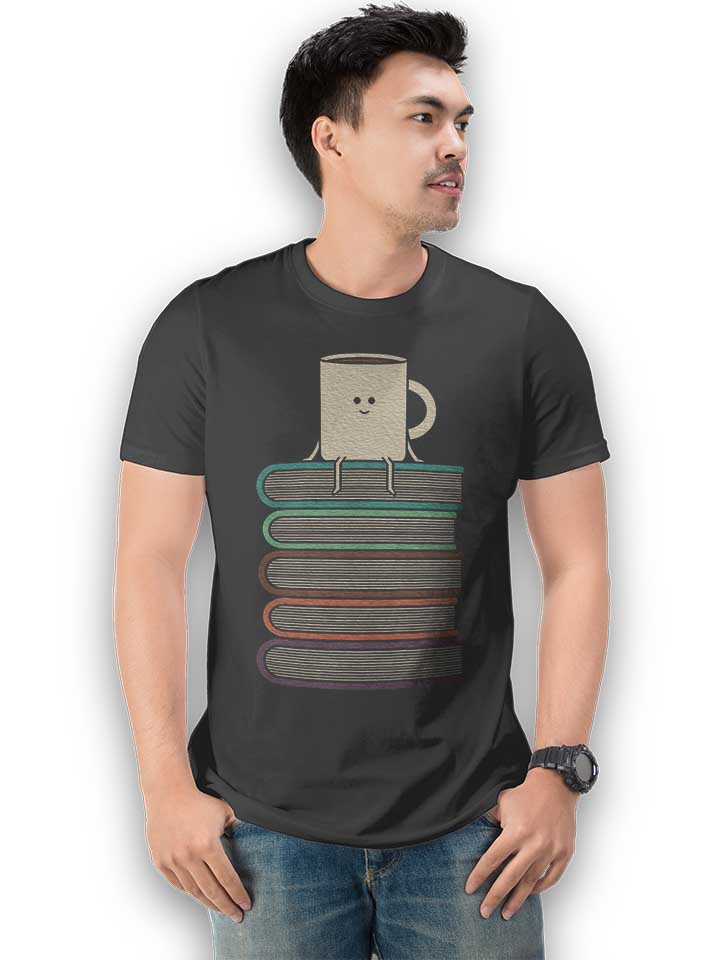 coffee-books-t-shirt dunkelgrau 2