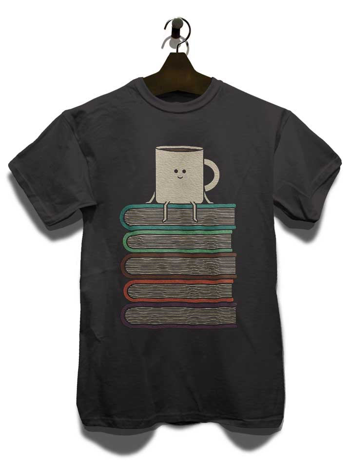 coffee-books-t-shirt dunkelgrau 3