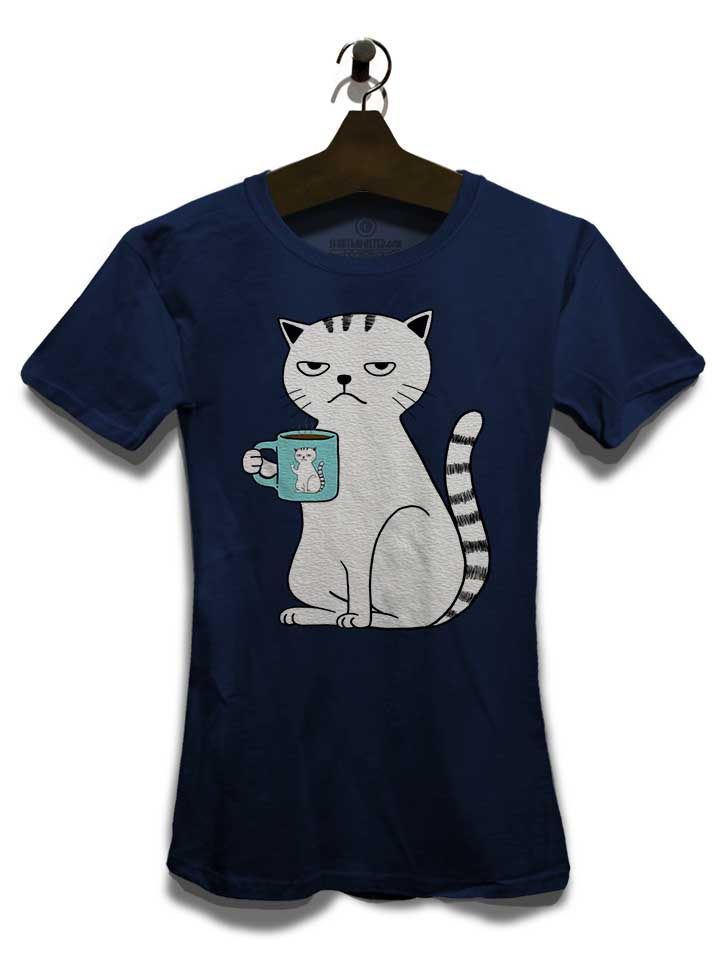 coffee-cat-damen-t-shirt dunkelblau 3