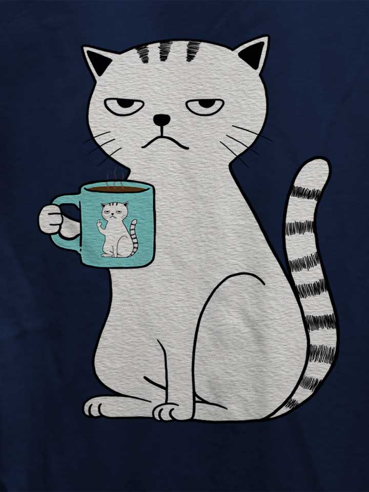 coffee-cat-damen-t-shirt dunkelblau 4