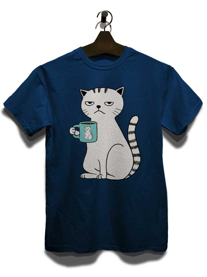 coffee-cat-t-shirt dunkelblau 3