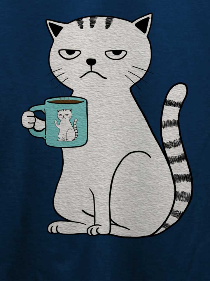 coffee-cat-t-shirt dunkelblau 4