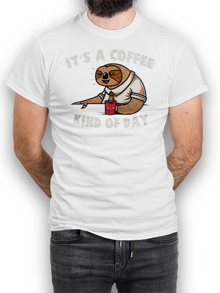 coffee-sloth-02-t-shirt weiss 1