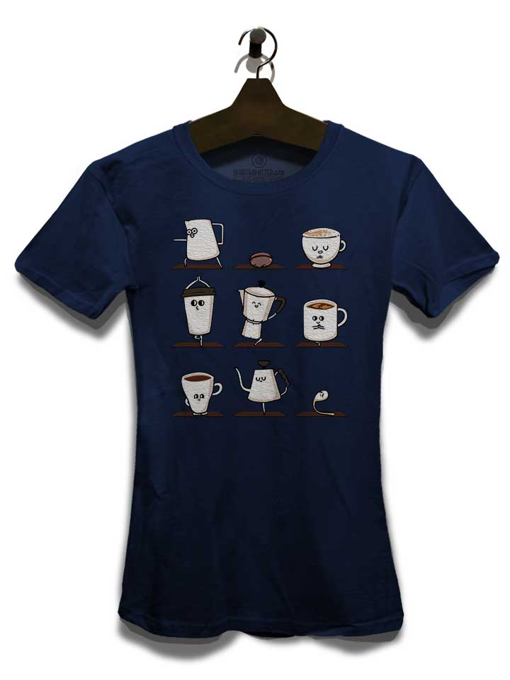 coffee-yoga-damen-t-shirt dunkelblau 3