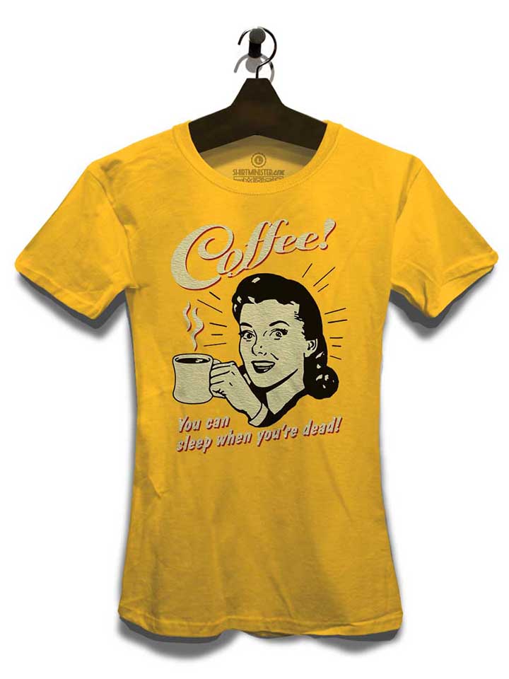 coffee-damen-t-shirt gelb 3