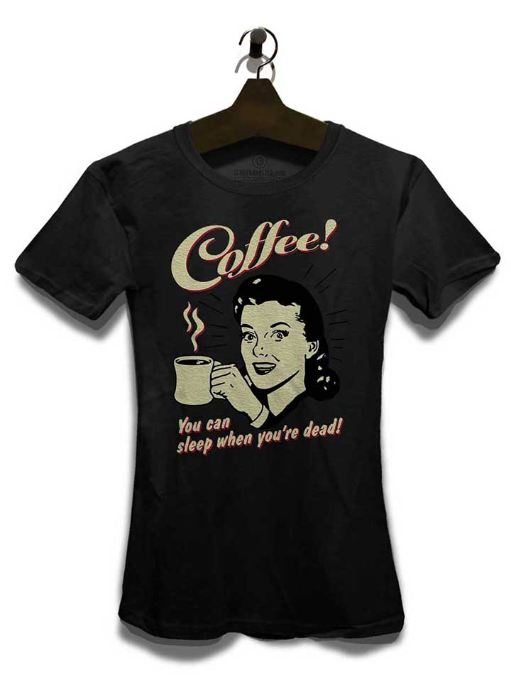 coffee-damen-t-shirt schwarz 3