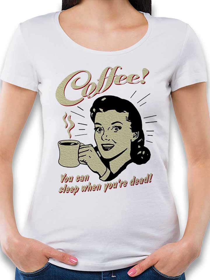 coffee-damen-t-shirt weiss 1