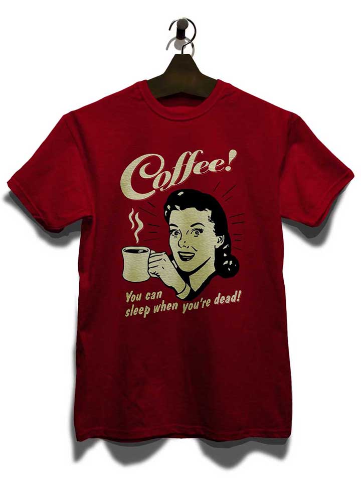 coffee-t-shirt bordeaux 3