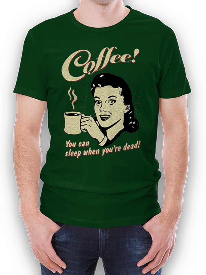 coffee-t-shirt dunkelgruen 1