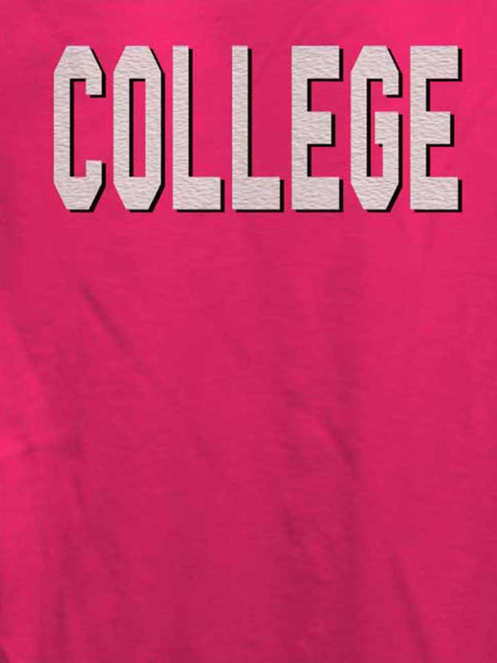 college-damen-t-shirt fuchsia 4